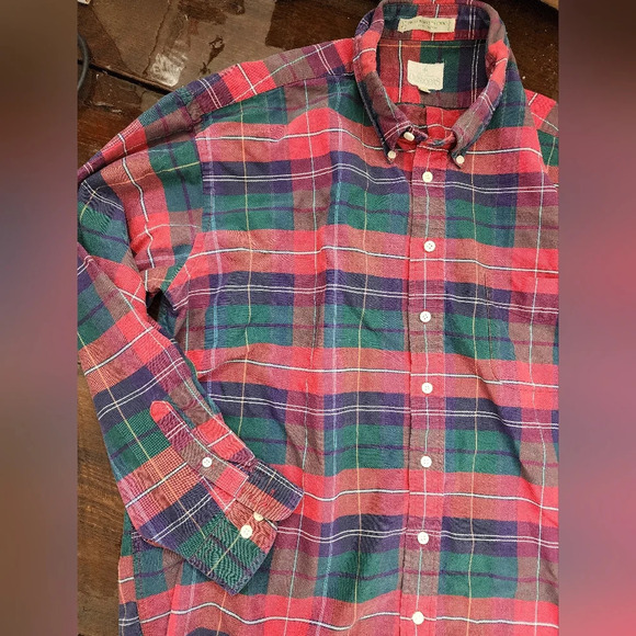 🤴👔 Plaid long sleeve button down shirt in size XXLT - Picture 8 of 16